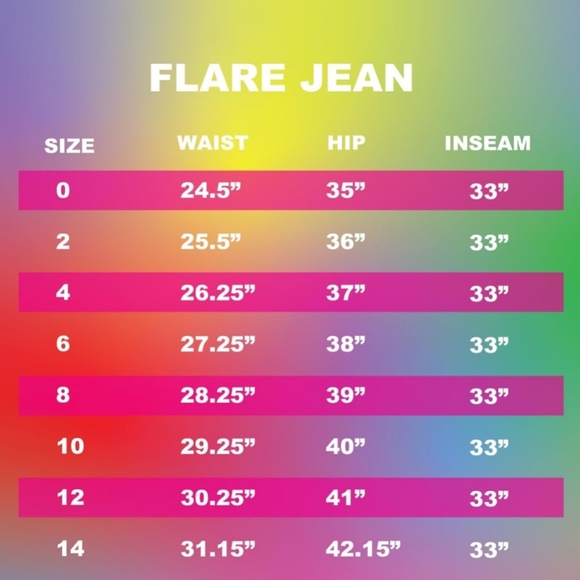 NWT Bruce Glen Colorful Patterned Women's Denim Flare Trousers Sz 6 - Picture 6 of 6